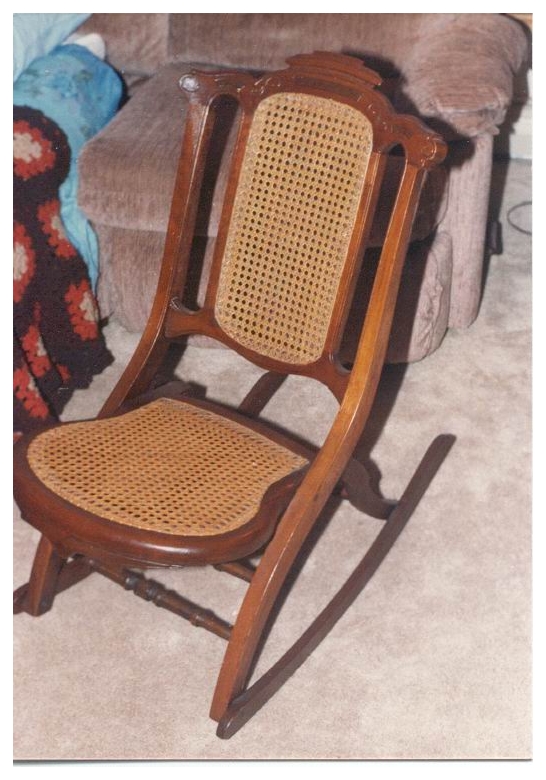 Antique fold up rocking chair sale